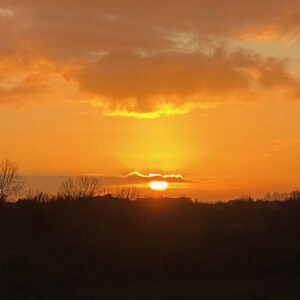 Zonsondergang op 't Gelders Eiland