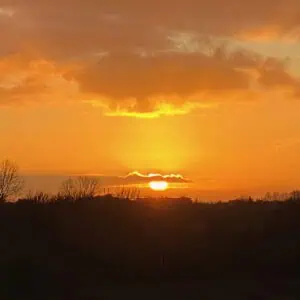 Zonsondergang op 't Gelders Eiland