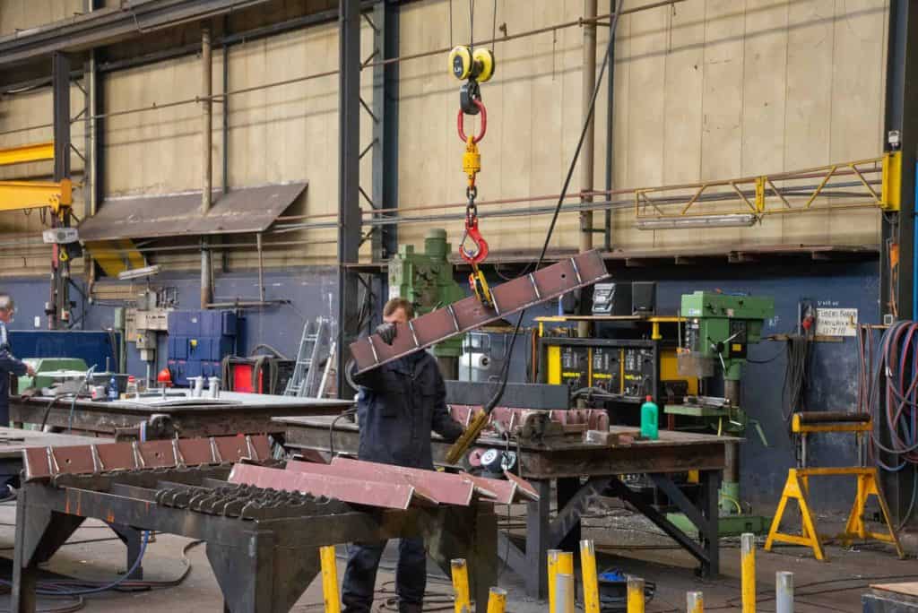 Lastechniek en industriële werkplaats op 't Gelders Eiland.