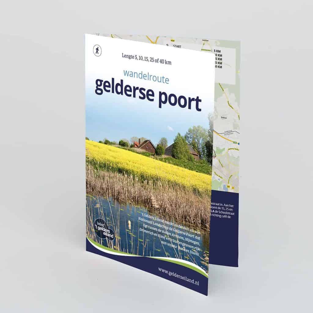 Wandelroute Gelderse Poort met natuur en water.
